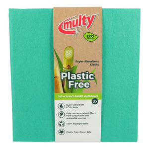 Multy eco vriendelijke vaatdoeken 38x40cm 3-pack