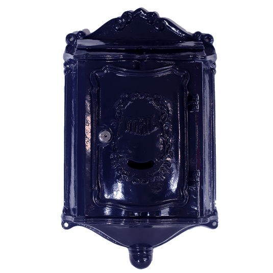 Postguard - Nostalgische Brievenbus blauw