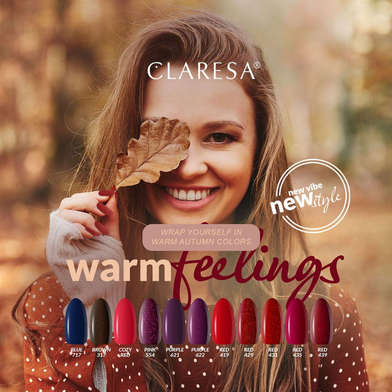 Load image into Gallery viewer, Claresa uv led gellak 5ml cozy red warm feelings
