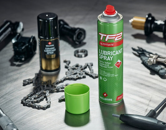 Weldtite tf2 smeerolie+teflon spuitbus, 4dl