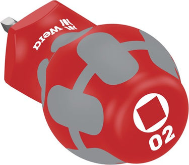 Wera 368 stubby schroevendraaier voor binnenvierkant-schroeven, # 2 x 25 mm - 05008864001