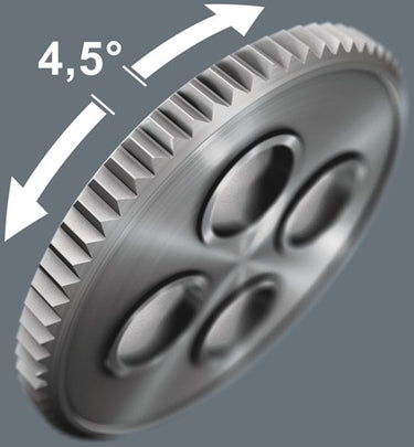 Wera 416 ra t-greep bithandhouder met ratelfunctie en rapidaptor snelwisselfunctie, 1 4 x 45 mm - 05023461001