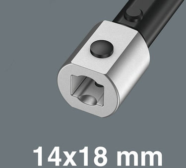 Wera 7880 joker xl zelfinstellende insteek-steeksleutel voor sleutelmaat 19-24 mm, 14x18mm, 14x18 x 19-24 x 3 4-15 16 x 95 mm - 05020172001