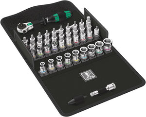 Wera 8100 sa all-in zyklop speed-ratelset, 42-delig gereedschapsset (zwart groen, 1 4 -aandrijving, met vasthoudfunctie, metrisch)