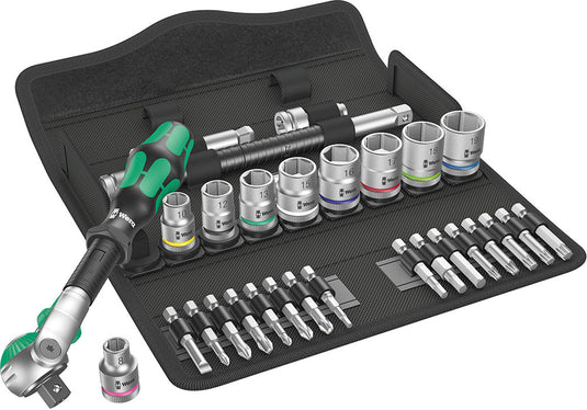 Wera 8100 sb 6 zyklop speed ratchet set, 3 8 drive