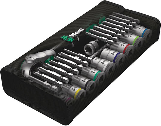 Wera 8100 sb 6 zyklop speed ratchet set, 3 8 drive