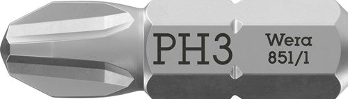 ギャラリービューアに画像をロードする, Wera 851 1 z bits phillips, ph 3 x 25 mm - 1 stuk(s) - 05072074001
