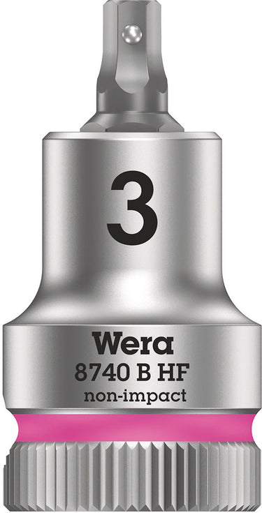 Wera 8740 b hf binnenzeskant zyklop bitdop met 3 8 -aandrijving met vasthoudfunctie, 6,0 x 35 mm - 1 stuk(s) - 05003035001