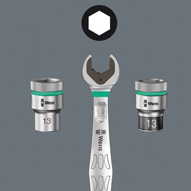 Wera 8790 hmc hf zyklop hand- en machinedop met 1 2 aandrijving met vasthoudfunctie , 12.0 mm - 1 stuk(s) - 05003732001
