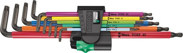 Wera inbussleutelset torx 967 9 tx xl multicolour 1 (9-delig, torx t8 tot t40)