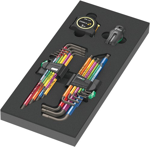 Load image into Gallery viewer, Wera 9740 schuimrubberen inzetstuk met stiftsleutels set 1, 20-delig - 05150140001
