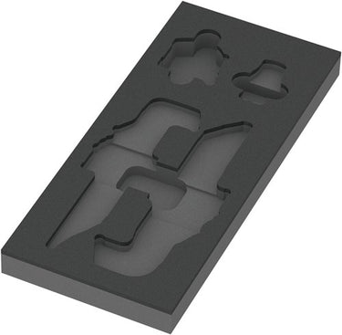 Wera 9840 schuimrubberen inzetstuk voor stiftsleutels set 1, zonder gereedschap, 172 x 30 x 392 mm - 05137340001