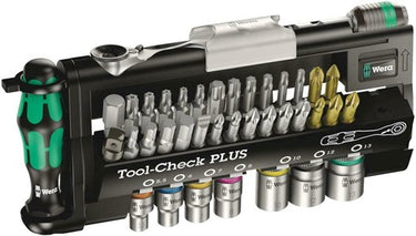 Wera bit- dopsleutelset | 39-delig | sleuf ph pzd t ratel 7 doppen | 1 stuk - 05056490001 - 05056490001