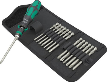 Wera kraftform kompakt 838 ra-r m set 1 bitset (zwart groen, 15‑delig)