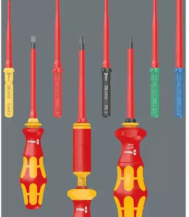 Wera kraftform kompakt vde 17 universal 1 tool finder schroevendraaier (rood geel, 17‑delig)