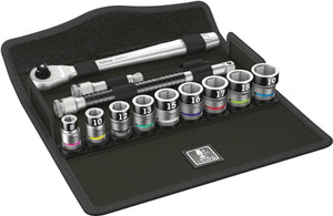 Wera 8100 sb hf 1 zyklop metal-ratelset, omschakelpal, 3 8 -aandrijving, met vasthoudfunctie, metrisch, 13-delig - 1 stuk(s) - 05003785001