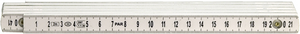 Werkzeyt vouwmeter 2m (duimstok) kunststof euro-ijking - b26310