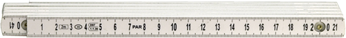 Werkzeyt vouwmeter 2m (duimstok) kunststof euro-ijking - b26310