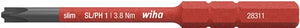 Wiha 2831131 bit slimbit electric plusmin phillips sl ph1 x 75 mm - 34587