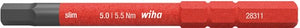Wiha 283118050 bit slimbit electric zeskant 5.0 mm x 75 mm - 37226