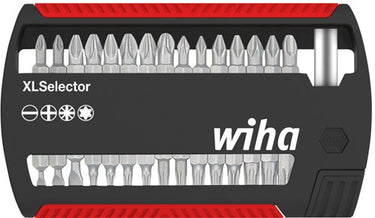 Wiha bitset xlselector standard 25 mm (zwart rood, 32-delig)