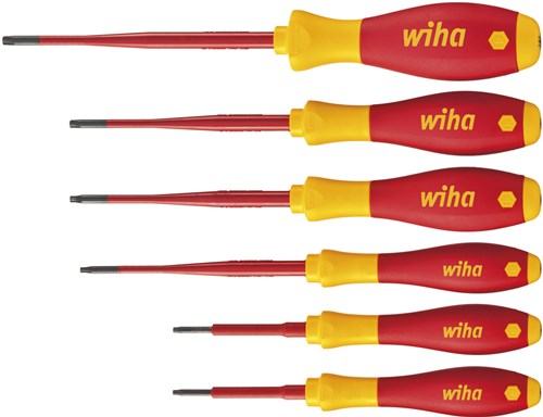 Laden Sie das Bild in Galerie -Viewer, Wiha 36558 | schroevendraaierset | softfinish electric slimfix | torx® | 6-delig - 36558
