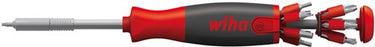 Wiha schroevendraaier met bitmagazijn liftup 26one (zwart rood, incl. 13 dubbelbits 1 4 )