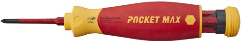 Wiha 45296 | pocketmax® electric | schroevendraaier met bitmagazijn | 4 slimbits - 45296