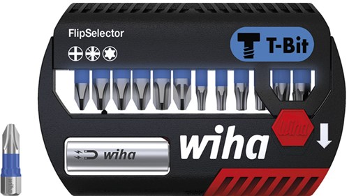 Load image into Gallery viewer, Wiha bitset flipselector t-bit 25 mm phillips, pozidriv, torx® 14-delig 1 4 c6,3 - 41824 - 41824
