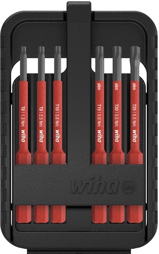 ギャラリービューアに画像をロードする, Wiha bitset slimbit electric torx® 7-delig incl. slimbit-box - 43153 - 43153
