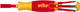Wiha schroevendraaier met (ph, sl, pz s) bitmagazijn liftup electric (rood geel, 7‐delig)