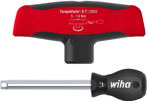 Load image into Gallery viewer, Wiha momentschroevendraaier met dwarsgreep | torquevario®-s t | 5-14 nm | variabel instelbare momentbegrenzing - 29233 - 29233
