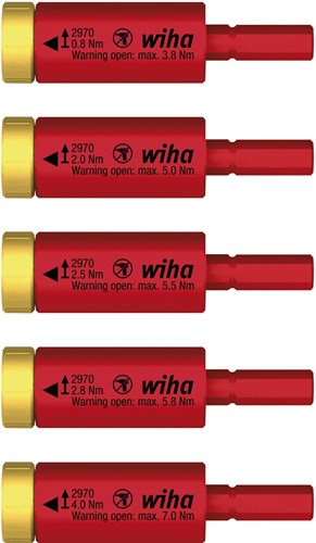 Load image into Gallery viewer, Wiha momentset easytorque adapter electric | voor slimbits en slimvario® houder | 5-delig | in blister - 41479 - 41479
