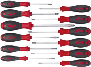 Wiha schroevendraaierset 302hk12 | 12-delig sleuf ph pzd tx | meercomponentengrepen | ronde kling | 1 stuk - 41002
