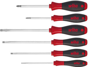 Wiha schroevendraaierset 302hk6so | 6-delig sleuf ph | meercomponentengrepen | ronde kling | 1 stuk - 07152 - 07152
