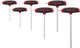 Wiha zeskant haakse schroevendraaierset 2.5 mm, 3.0 mm, 4.0 mm, 5.0 mm, 6.0 mm, 8.0 mm 6-delig