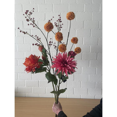 Roberts collection kunsttak pompom oranje 98cm