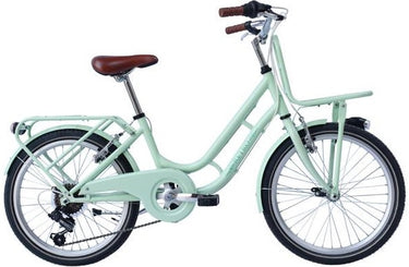 Wings Retro 22 Inch 34 cm Meisjes 6V V-Brakes Lichtgroen