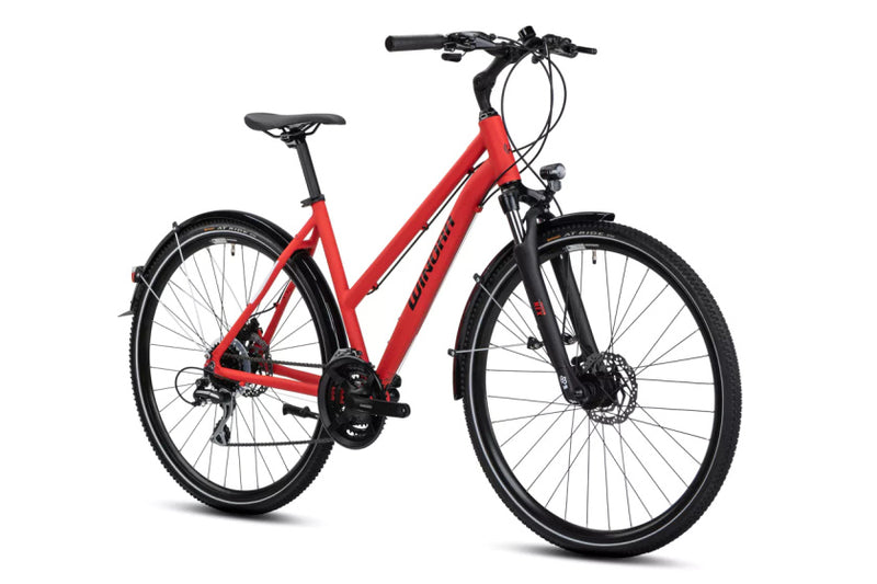 Load image into Gallery viewer, Winora domingo 24 sport 28 inch 48 cm dames 24v rood
