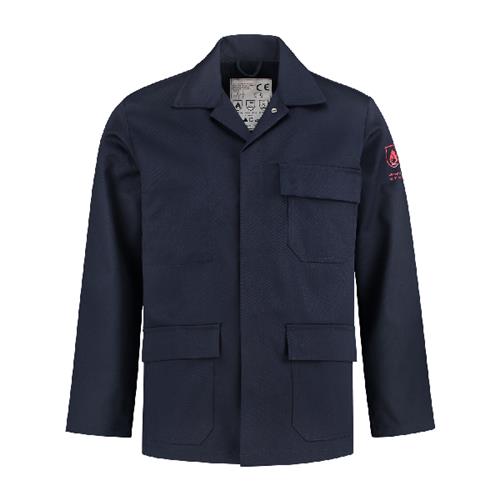 Bestex werkjasje vlamvertragend as katoen polyester marine m