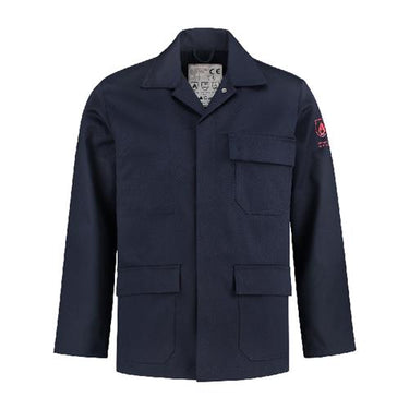 Bestex werkjasje vlamvertragend as katoen polyester marine xl