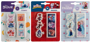Frozen, stitch of spidey gummen 4 stuks op kaart 3 assorti