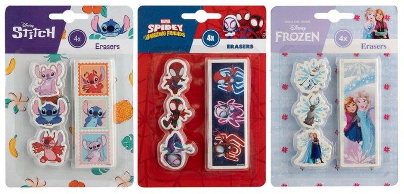 ギャラリービューアに画像をロードする, Frozen, stitch of spidey gummen 4 stuks op kaart 3 assorti

