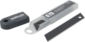 Wolfcraft abbrechklingen | 18mm | pro-sharp zwart | 5 stuks - 4208000