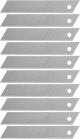 Wolfcraft afbreekmessen | 18mm | 8 segmenten | 10 stuks - 4303000