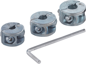 Wolfcraft dieptestops | voor boren | ø6, 8, 10mm | 3 stuks - 2755000
