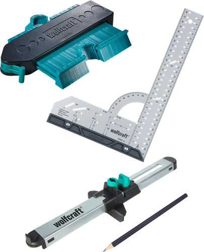 Wolfcraft gereedschapsset | voor het inpassen van laminaat- en designvloeren | 1 set - 6976000