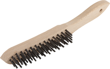 Wolfcraft handdraadborstel | staal | 4 rijen | 280mm | 1 stuk - 2722000