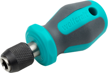 Wolfcraft handschroevendraaier | met bitopname | kort | 76 mm | 1 stuk - 1239000