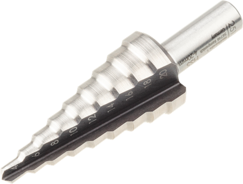 Load image into Gallery viewer, Wolfcraft hss-getrapte boor | 8mm | ø4-20mm | 1 stuk - 2515000
